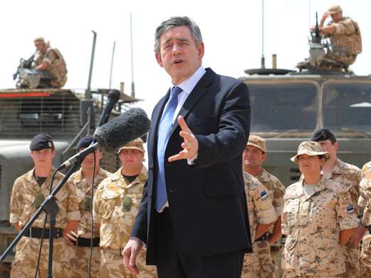 Gordon Brown faces Labour motion to pull out troops from Afghanistan