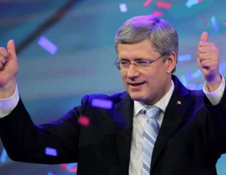 Flush with majority mandate Harper pledges to continue "pro-business" agenda-Zionists elated.