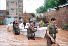 خیبر پختونخواہ کے علاقوں چارسدہ، نوشہرہ اور سوات میں ایک بار پھر سیلاب کا خطرہ