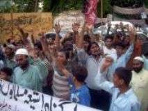 بلوچستان حکومت مستعفی ہو جائے، سانحہ کوئٹہ کیخلاف ملتان میں احتجاج