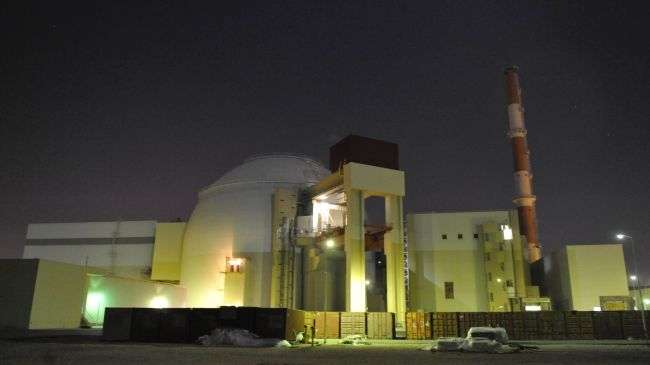 A view of the reactor building of the Bushehr nuclear power plant, south Iran (file photo)