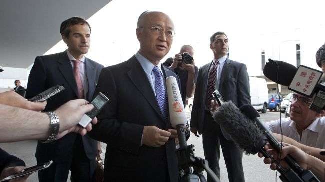 Amano arrives in Tehran, positive on talks with Iran
