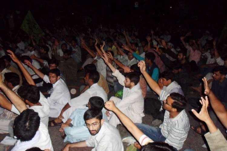 کراچی میں احتجاجی دھرنا