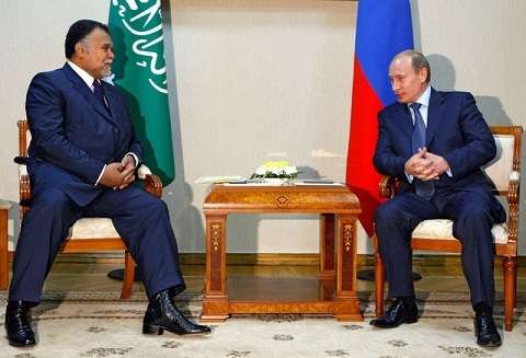 Saudi Prince Bandar meets with Russian President