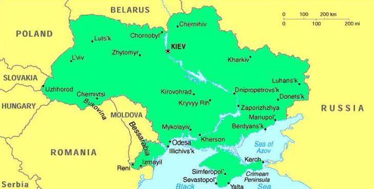 Peta ukraina