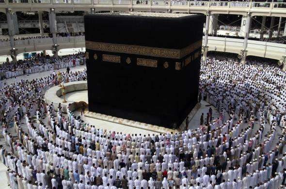 Muslims pray around the Kaaba at the Grand Mosque on the first day of the holy fasting month of Ramadan in the holy city of Mecca June 29 2014.