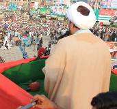 فیصل آباد، پاکستان عوامی تحریک کا جلسہ شروع، ایم ڈبلیو ایم کے رہنما علامہ اعجاز بہشتی کا ابتدائی خطاب