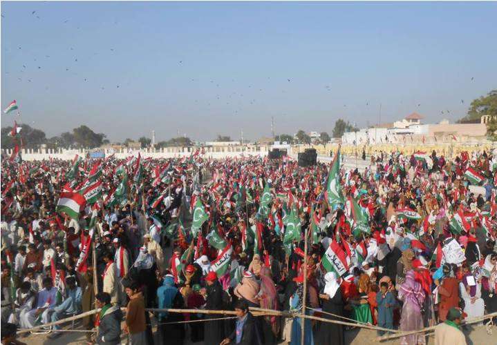 پاکستان عوامی تحریک کے زیر اہتمام بھکر میں جلسہ عام
