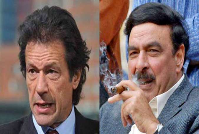 عمران خان اور شیخ رشید لاہور میں میدان سجانے پر متفق