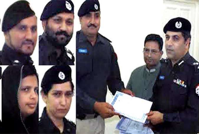 فیصل آباد، پولیس افسران و ملازمین میں انعامی رقم اور تعریفی سرٹیفکیٹ تقسیم