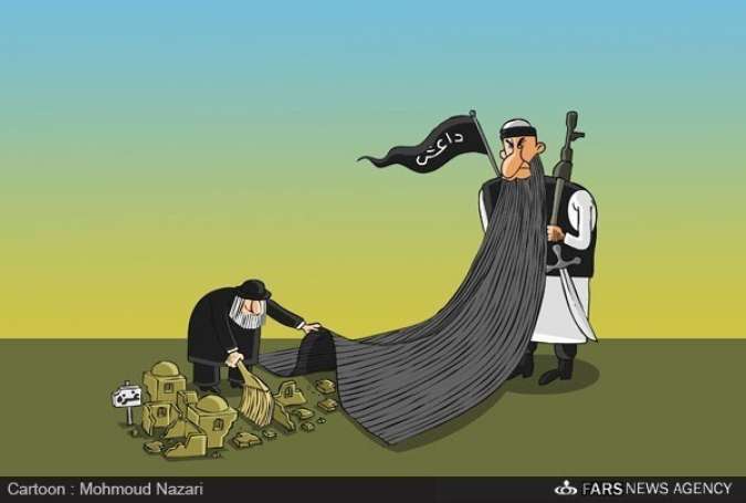 كاريكاتير.. داعش من جديد غطاء للمجازر