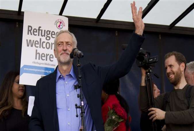 Newly elected leader of UK Labour Jeremy Corbyn