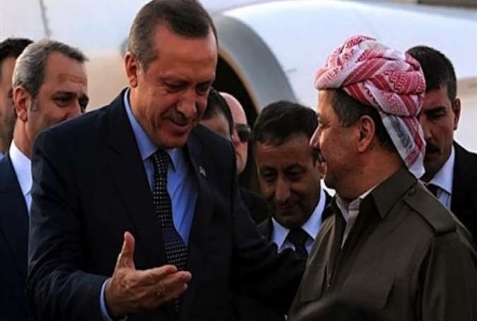 مسعود بارزانی به دیدار رجب طیب اردوغان رفت
