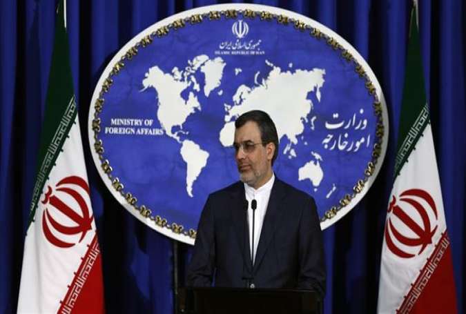 Iranian Foreign Ministry Spokesman Hossein Jaberi Ansari attends a press conference in Tehran, December 21, 2015.