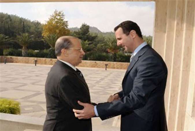 پیام تبریک بشار اسد به رئیس جمهوری جدید لبنان