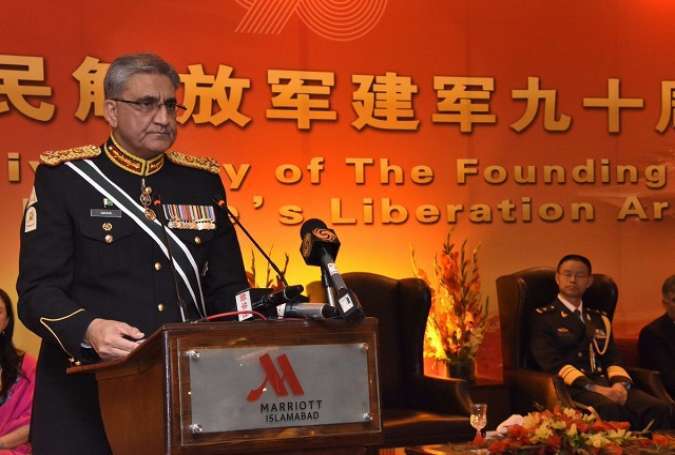 چینی لبریشن آرمی اور پاک فوج کے درمیان تعاون جاری رہے گا، جنرل قمر باجوہ