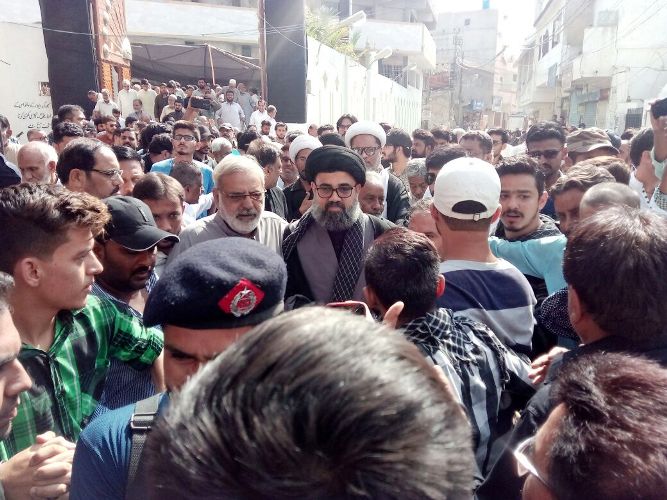 کراچی، جیل بھرو تحریک کا دوسرا مرحلہ، علامہ احمد اقبال رضوی نے 3 افراد سمیت احتجاجاً گرفتاری پیش کر دی