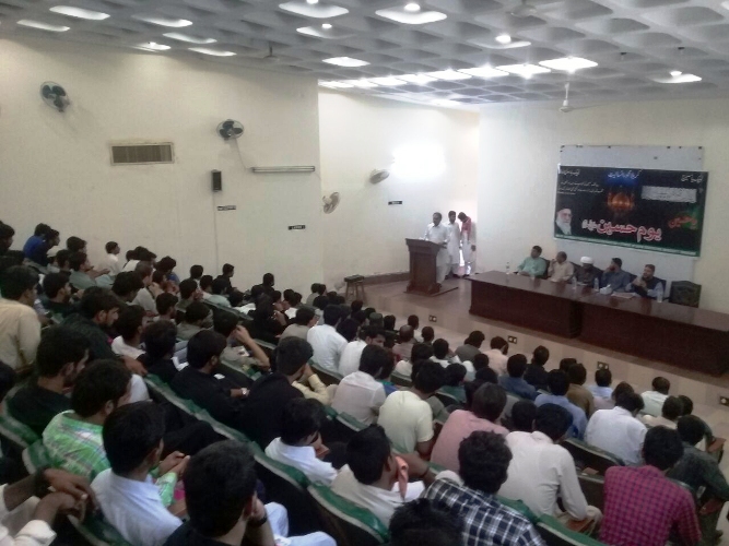 اصغریہ اسٹوڈنٹس کے زیر اہتمام سندھ ایگریکلچر یونیورسٹی ٹنڈو جام میں منعقدہ یوم حسینؑ کی تصویری جھلکیاں