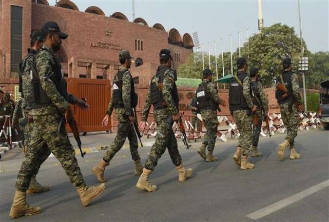 This file image shows Pakistani Rangers in Lahore on October 27, 2017. (By AFP)