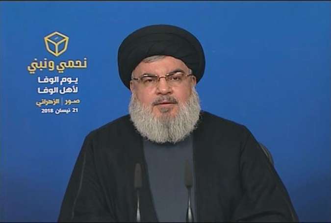 Sayyed Hassan Nasrallah, The secretary general of the Lebanese Hezbollah resistance movement