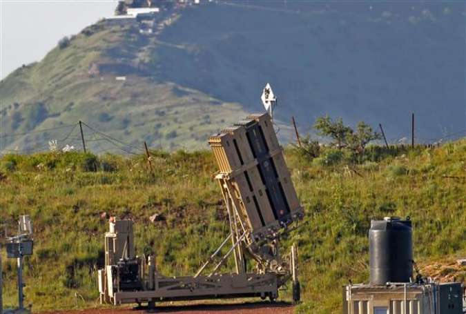 Israeli Iron Dome missile system deployed in the Israeli-occupied Golan Heights.jpg