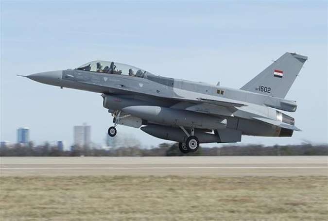 F-16 single-engine supersonic fighter aircraft operated by the Iraqi Air Force