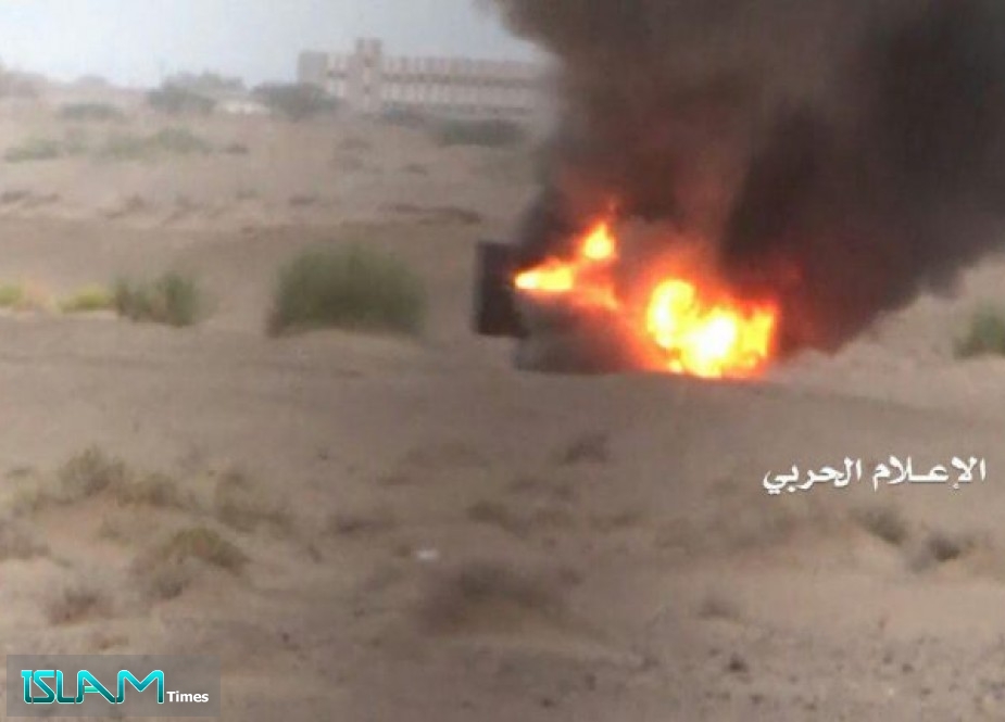 اليمن: تدمير آلية عسكرية لقوى العدوان بجبهة الساحل الغربي