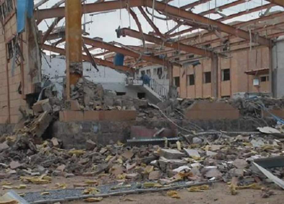 This photo shows the aftermath of a Saudi-led airstrike against an MSF -supported