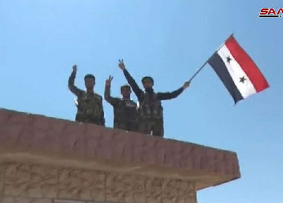 Tentara Suriah rayakan kemenangan di perbatasan dengan Yordania