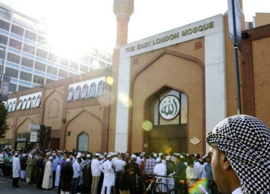 File photo of Muslims outside the East London Mosque.