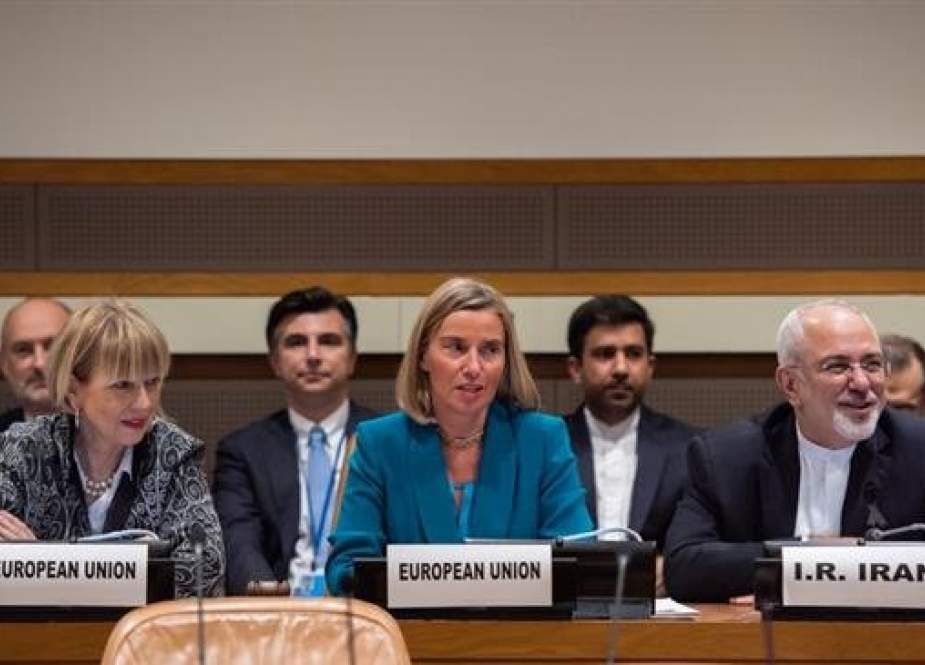 EU Foreign Policy Chief Federica Mogherini chairing a meeting of Iran and the E3/EU+2 in New York in margins of the UN General Assembly.
