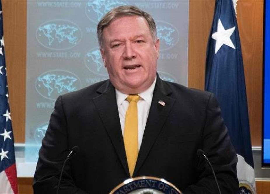 US Secretary of State Mike Pompeo speaks during a press briefing at the US Department of State in Washington, DC, on October 3, 2018. (AFP photo)