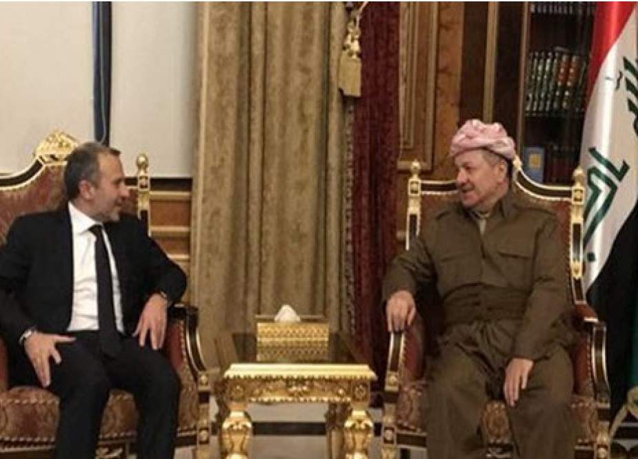 دیدار وزیر خارجه لبنان با «بارزانی‌ها» در عراق