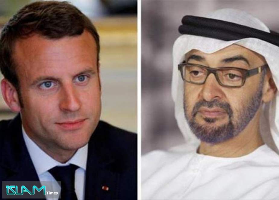 رئيسا الامارات وفرنسا يبحثان الأوضاع الاقليمية