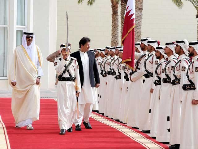 وزیراعظم عمران خان کے دورہ قطر کے مناظر