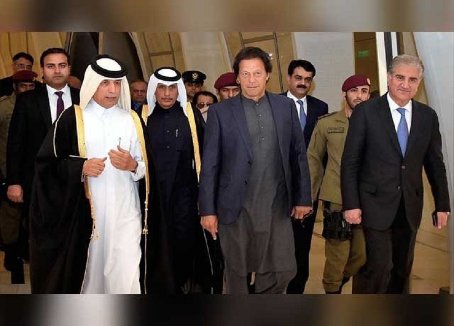 وزیراعظم عمران خان کے دورہ قطر کے مناظر