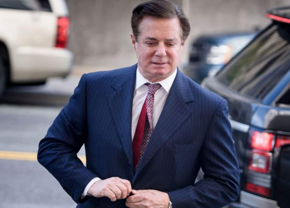 In this file photo taken on June 15, 2018 Paul Manafort arrives for a hearing at US District Court on June 15, 2018 in Washington, DC. (Photo by AFP)