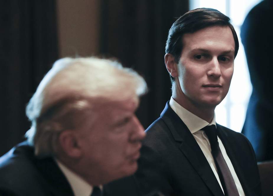 US President Donald Trump passes his adviser and son-in-law Jared Kushner during an event at the White House in Washington, US, December 7, 2017. (Photo by Reuters)