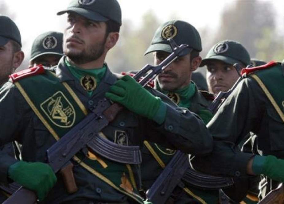 File photo shows Islamic Revolution Guards Corps (IRGC) forces during a military parade.