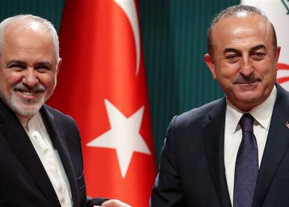 Iranian Foreign Minister Javad Zarif and Turkish Foreign Minister Mevlut Cavusoglu.jpg