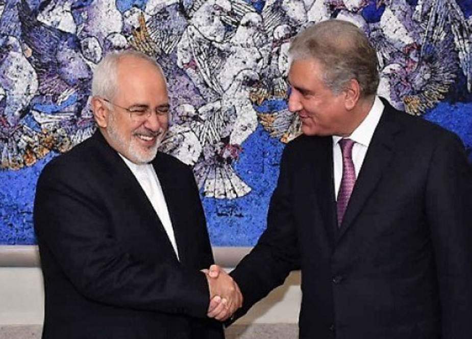 ایرانی وزیر خارجہ کی شاہ محمود قریشی سے ملاقات