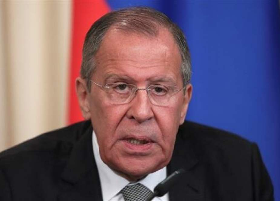 Russian Foreign Minister Sergei Lavrov speaks during a news conference following the talks with his Cuban counterpart Bruno Rodriguez in Moscow, Russia, on May 27, 2019. (Photo by Reuters)