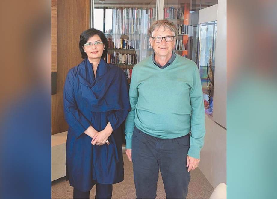 ڈاکٹر ثانیہ نشتر کی بل گیٹس سے ملاقات، انسداد پولیو مہم پر تبادلہ خیال