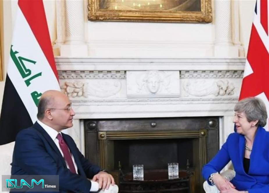 الرئيس العراقي يلتقي ماي في لندن