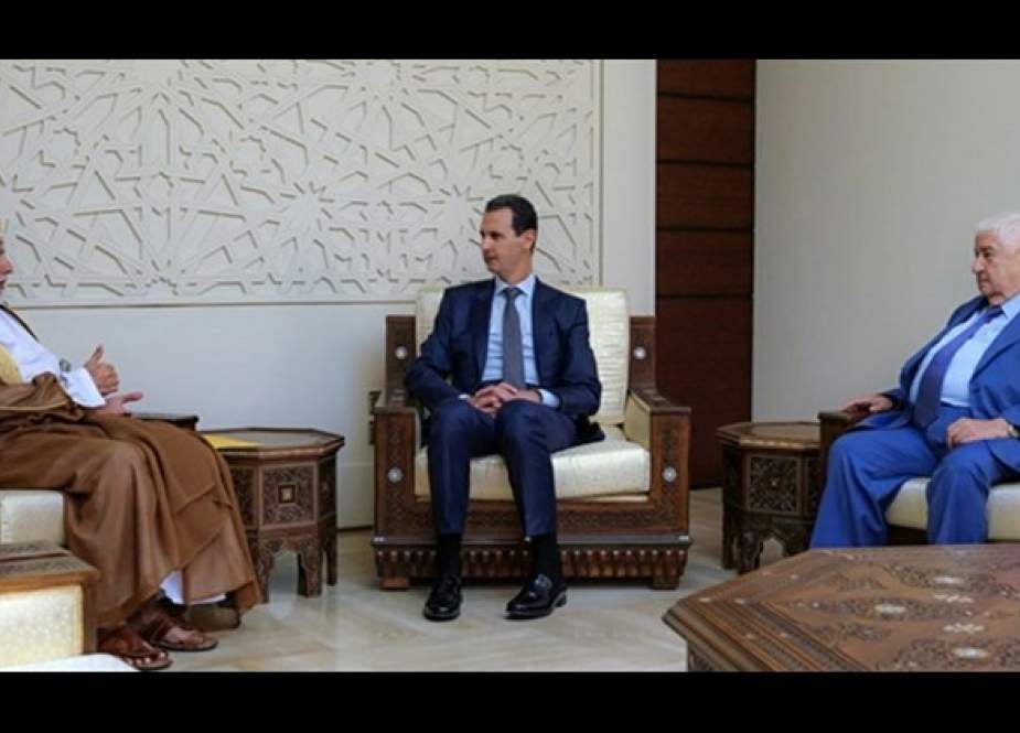 Oman’s foreign minister has made a rare visit to Damascus to discuss with President Bashar Assad.jpg