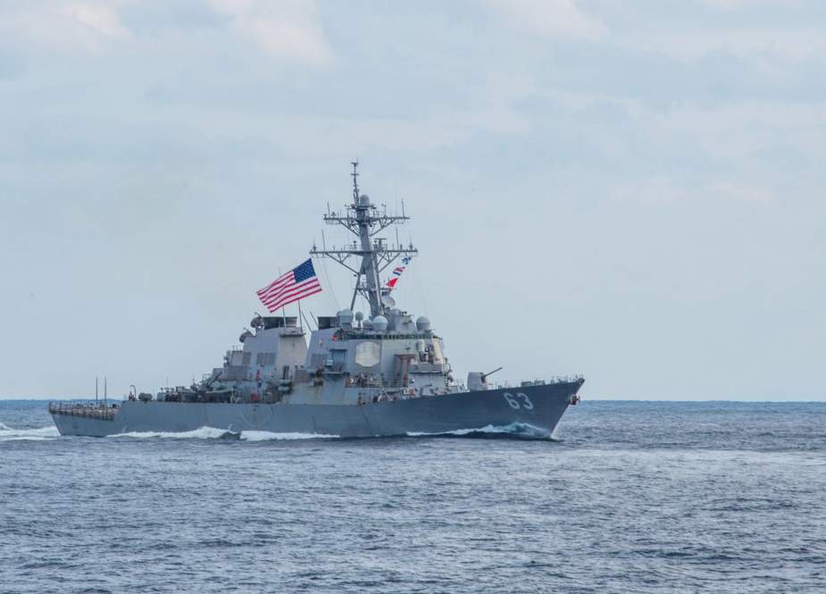 The U.S. military said it sent two Navy warships through the Taiwan Strait on South China Sea
