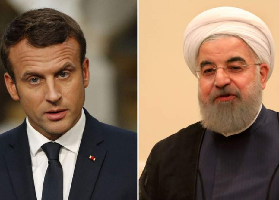 Hassan Rouhani and his French counterpart Emmanuel Macron