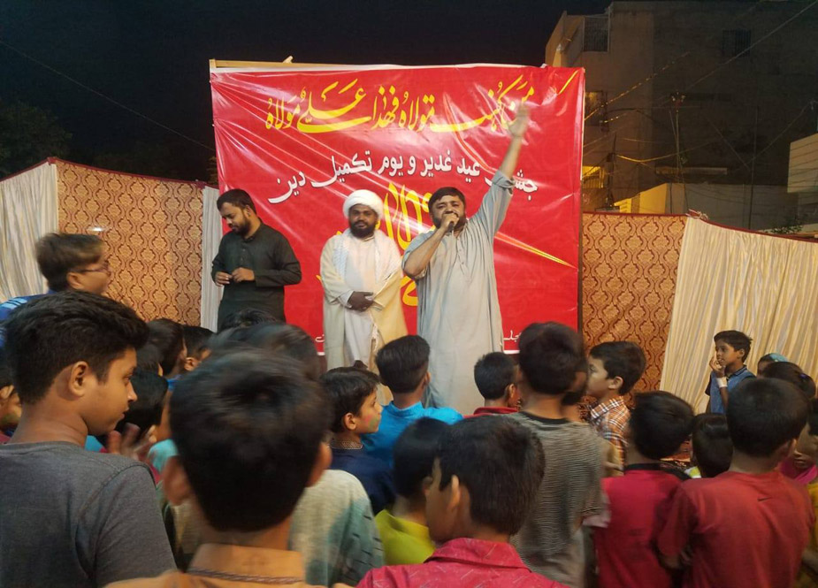 کراچی، ایم ڈبلیو ایم ضلع وسطی کے تحت جشن عید غدیر و چراغاں کا انعقاد