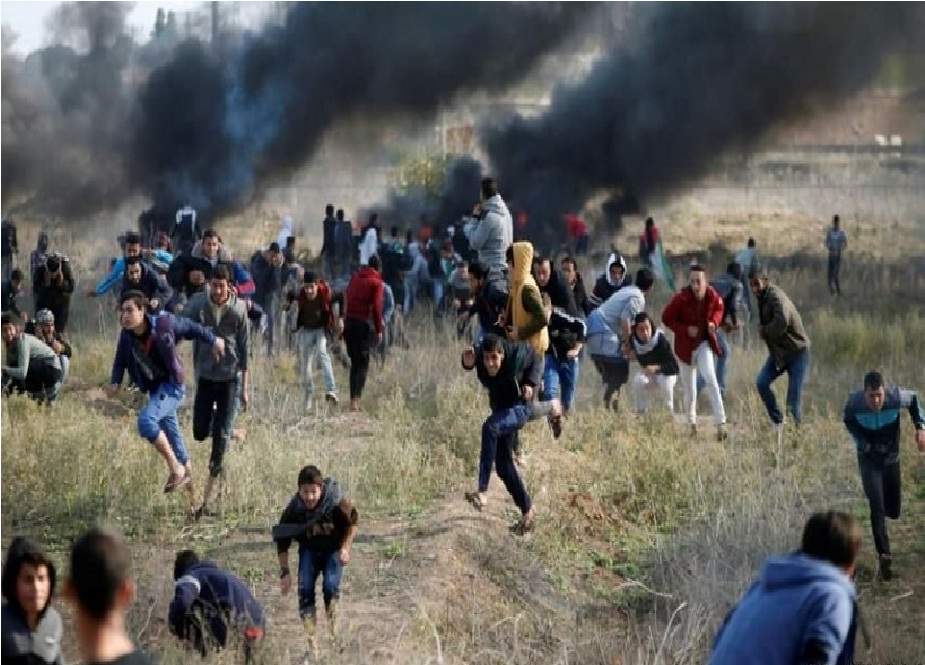 فلسطین، "لبیک یا مسجد الاقصیٰ" نامی احتجاجی ریلی کے دوران اسرائیلیوں کی فائرنگ سے 122 فلسطینی زخمی