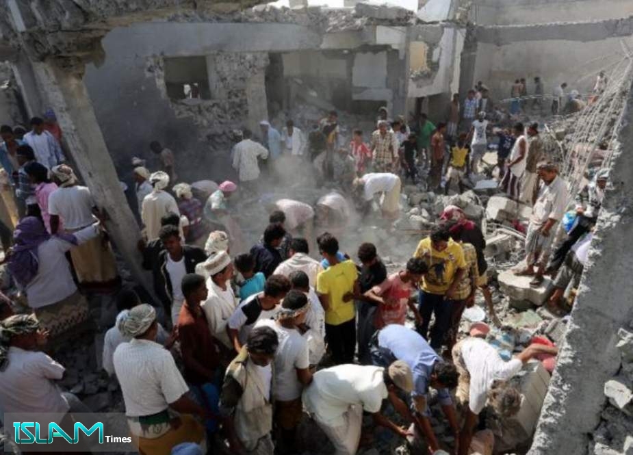 Saudi-led air strike in the Red Sea port city of Hudaydah in Yemen